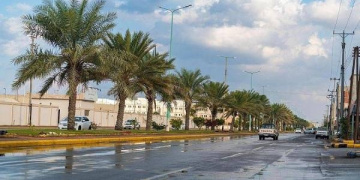 ശരത് കാലത്തിന്റെ വരവ് അറിയിച്ചു സൗദിയിൽ മഴ